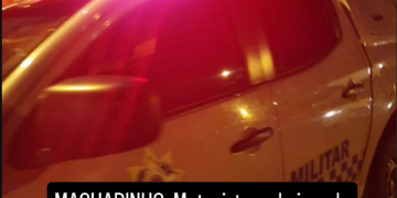 MACHADINHO: Motorista embriagado atinge ciclista, foge da PM e é preso após acompanhamento tático