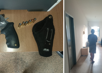 MACHADINHO: Homem é preso pela Polícia Militar com arma furtada durante Operação Barreira