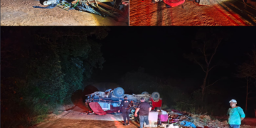 MACHADINHO: Grave acidente na MA-28 deixa via parcialmente interditada após capotamento de caminhão