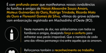 MACHADINHO: Nota de pesar e solidariedade às famílias de vítimas de acidente com embarcação