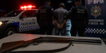 MACHADINHO: Polícia Militar apreende espingarda durante operação integrada contra o crime organizado