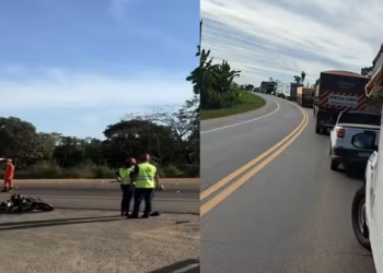 Casal morre após ser atropelado por caminhão na BR-364 em RO