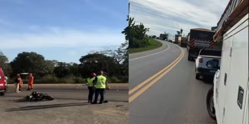 Casal morre após ser atropelado por caminhão na BR-364 em RO