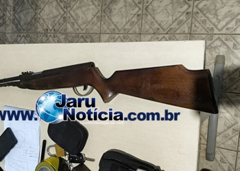 Polícia Militar apreende rifle artesanal em propriedade rural no Distrito de 5º BEC