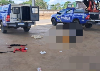Um suspeito morre e outro fica ferido após troca de tiros com a Força Tática na Br-364 entrada de Cujubim
