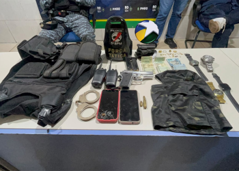 Apenado é preso na capital com arma e colete roubados de policial civil