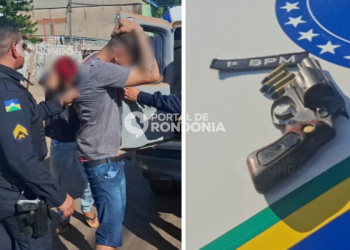 Força Tática prende dupla com arma e munições que planejavam ataque contra facção rival