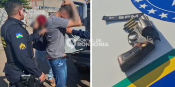 Força Tática prende dupla com arma e munições que planejavam ataque contra facção rival