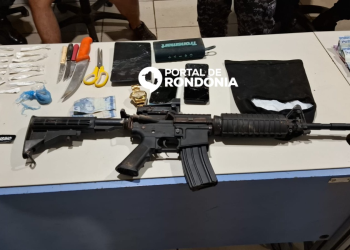 Operação da PM prende quadrilha com drogas e réplica de fuzil na zona sul