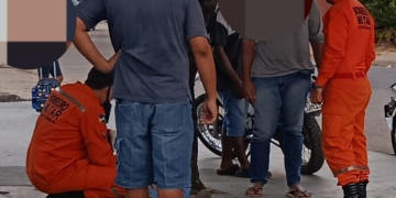 Colisão entre dois veículos deixa mulher ferida no cruzamento da Paraná com João de Albuquerque em Jaru