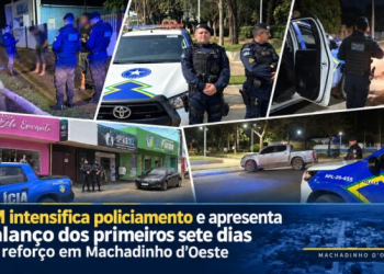 PM intensifica policiamento e apresenta balanço dos primeiros sete dias de reforço em Machadinho d’Oeste