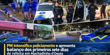 PM intensifica policiamento e apresenta balanço dos primeiros sete dias de reforço em Machadinho d’Oeste